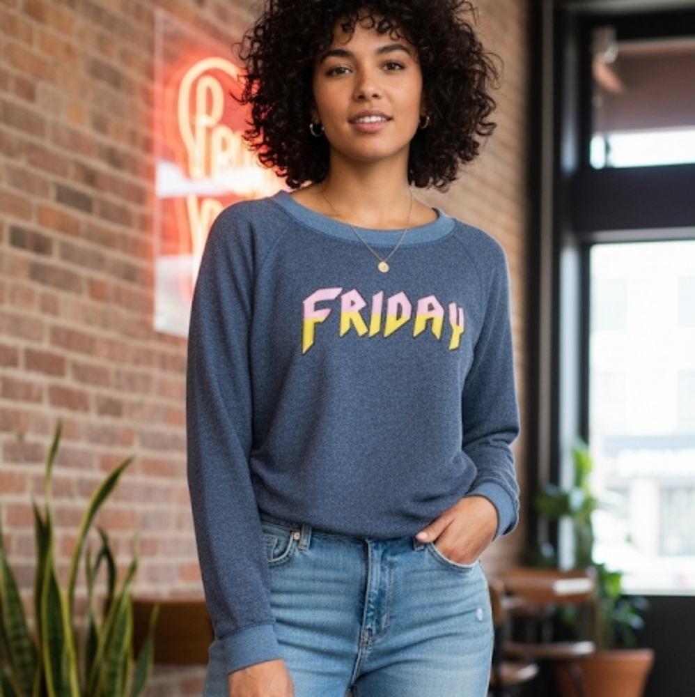 WILDFOX Friday Graphic Top Size S